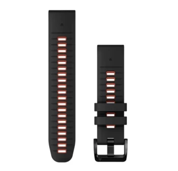 Acc,epixPRO (g2),22mm QuickFit Blk/Flm Red Silcn Bnd,WW/Asia