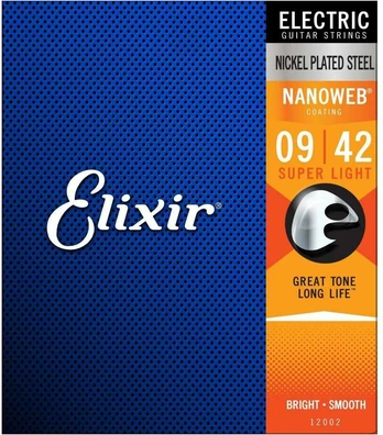 Elixir Eliksyras Stygos el. gitarai Eliksyras 12002 Nanoweb 9-42