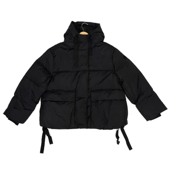 Pūkinė striukė moterims, Juoda, Jackets