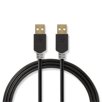 Kabelis USB 2.0 A jungtis – USB A jungtis 2.0 m