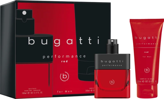 Dovanų komplektas vyrams Bugatti Performance Red