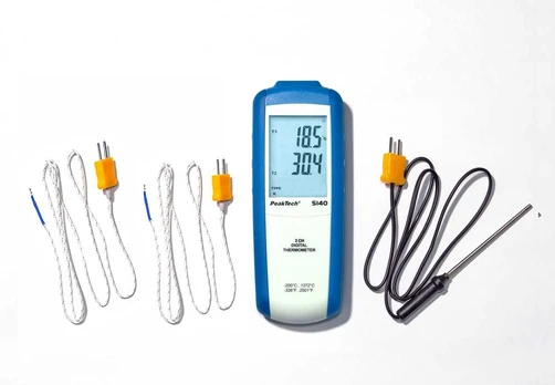Skaitmeninis Miernik Temperatury 2-kanały PeakTech 5140