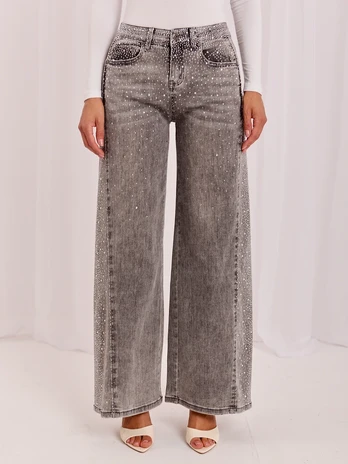 Italy Moda Kelnės jeans-IR-SP-TK519.78-pilka