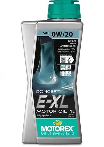 MOTOREX CONCEPT E-XL 0W20 1L alyva