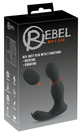 Rebel rc Butt Plug with 2 Functions Vibruojantis analinis dildo