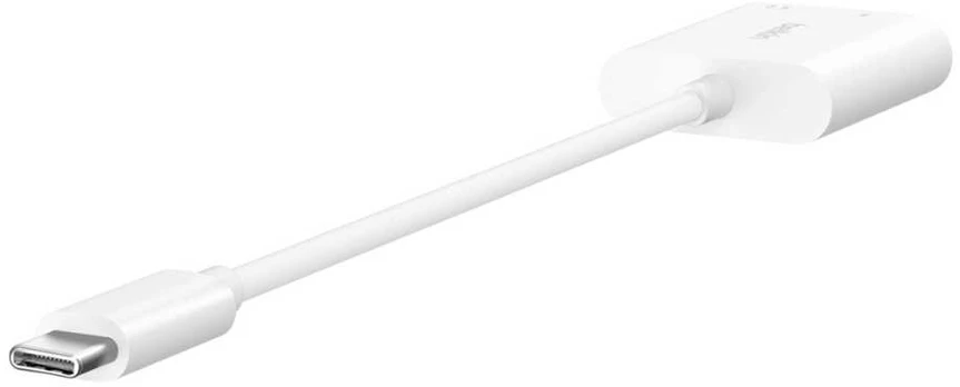 Belkin Components Belkin NPA004BTWH, USB Type-C, 3.5mm, USB Type-C, Baltas, 60 W, Round cable, Qi-Certified