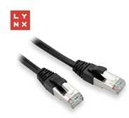 LYNX FTP patch kabelis Cat5e PVC, CCA, 3m, černý