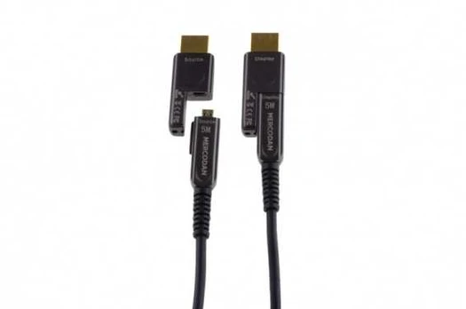 Mercodan Fiber optisk HDMI 50m, HDMI 2.0, 18Gbps, 4:4:4, 4k2k 60p,