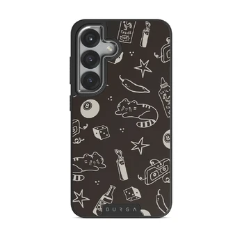 Essentials - Samsung Galaxy S25 Case, Elite Dark (Magnetic) / Silver