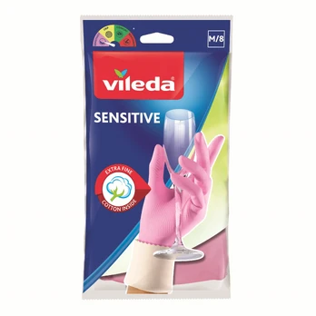 Buitinės pirštinės VILEDA SENSITIVE, M dydis, 1 pora