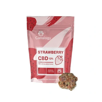 Canalogy Strawberry CBD Kanapių Žiedai