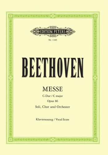 Mass In C Major Op 86 (Vocal Score)