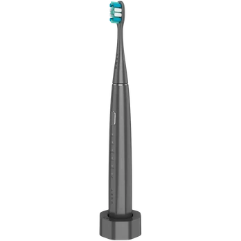 Wireless Tooth Brush, Grey, 3 Brush Heads, 1400mAh, Function: Soft, Clean, Massage, White, Sweep | ADB0010G