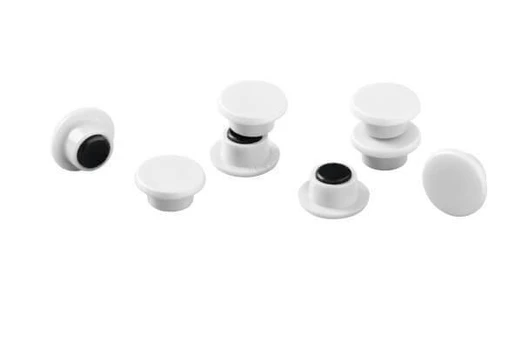 Durable magnetai balti Ø15mm, 20vnt.