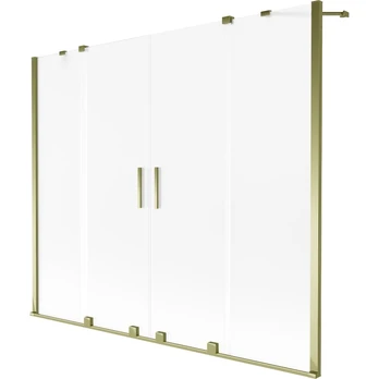 Vonios sienelė Mexen Velar Duo, 190 cm x 150 cm, gold/matinis