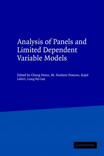 Analysis of Panels and Limited Dependent Variable Models