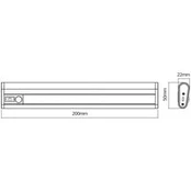 OSRAM LED akumuliatorinė lempa LINEAR MOBILE, 20 cm jutiklis USB