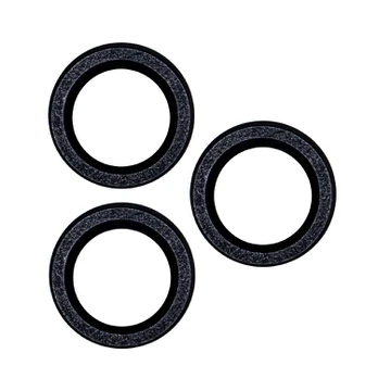 Set of lens glasses for iPhone 11 Pro Max juodas glitter (3 pcs)