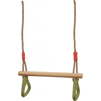 Trapeze with gymnastics rings