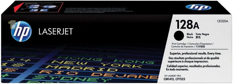 Hewlett Packard (HP) Lasertoner hp 128a ce320a, 2.000 sider, sort