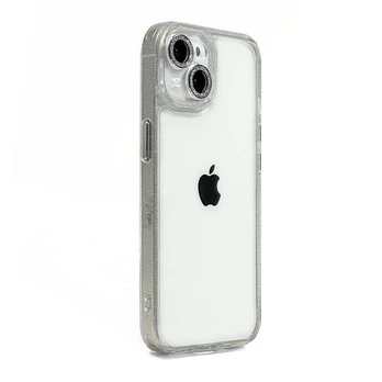iLike Apple iPhone 15 Pro žvaigždžių objektyvo akrilinis dangtelis, baltas
