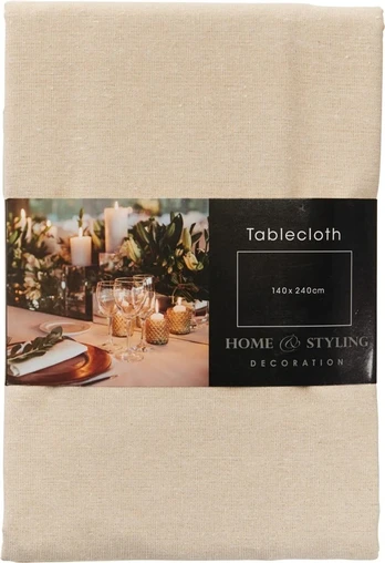 Rectangular tablecloth 767653490. auksinis. 140 x 240 cm