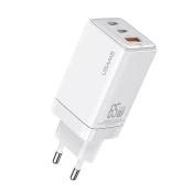 USAMS CC180 65W PD QC USB A+C+C kaina
