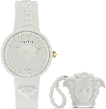 Laikrodis VERSACE modelis MEDUSA POP + VERSACE Baltas SILICON PURSE
