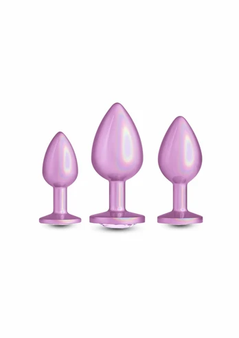 NS Novelties Trainer Kit Iridescent Pink 3-Piece Set Chrome Finish