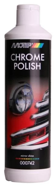 Chromuotų detalių valiklis CHROME POLISH 500ml, BL, Motip