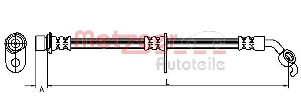 Stabdžių žarnelė METZGER 4110098