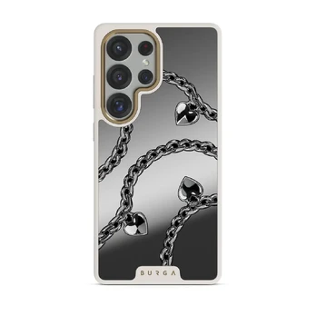 Cold Heart - Samsung Galaxy S25 Ultra Case, Elite Mirror Light (Magnetic) / Gold