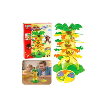 Lean Toys Family Arcade Game Falling Monkeys Palm Tree Wheel