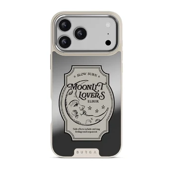 Moonlit Lovers - iPhone 17 Pro Max Case, Elite Mirror Light (MagSafe) / Silver