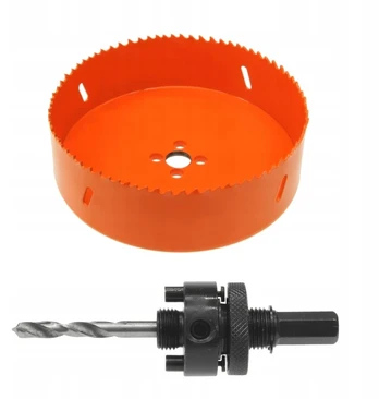 Bi-metalinis gręžtuvas 140 mm su adapteriu 32-210 mm