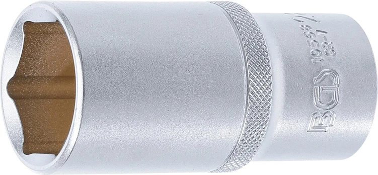 Galvutė šešiakampė ilga | 12,5 mm (1/2") | 28 mm (10568)