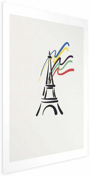 Artgeist Plakatas - Eiffel Tower and Colors