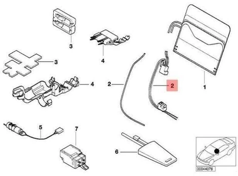BMW E38 E39 oro žarnelė originali 52107008512