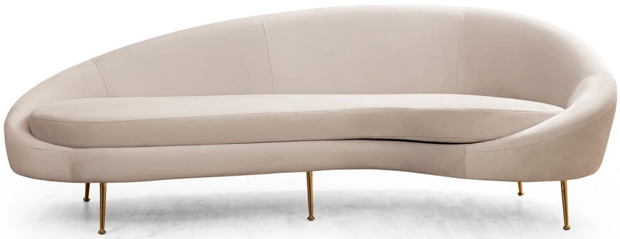 Hanah Home 3 vietų sofa Eses Right - rusvai gelsvas