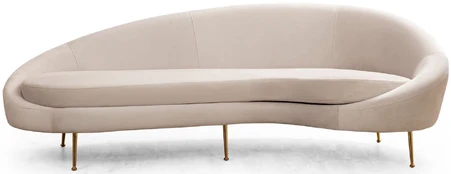 Hanah Home 3 vietų sofa Eses Right - rusvai gelsvas kaina