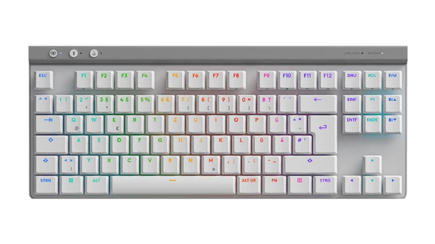 Klaviatūra Logitech G515 LIGHTSPEED TKL KB/Baltas - DEU - EMEA28I-935