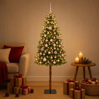 Dirbtinė Kalėdų eglutė su burbulais 150 cm 150 LED Šilta balta