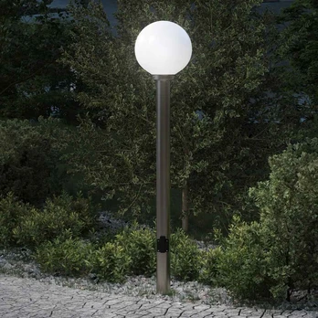Šviestuvas su stulpeliu, 120 cm, nerūdijantis plienas, IP44