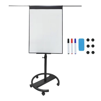 Relaxdays Flipchart lenta 100x70 cm balta