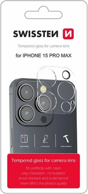 Swissten Tempered Glass For Camera Lens For Apple iPhone 15 Pro Max kaina