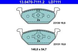 ATE 13.0470-7111.2 Brake pad set
