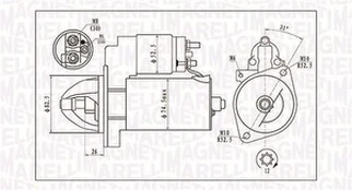 Starteris MAGNETI MARELLI 063721410010