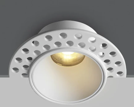 7W LED užglaistomas šviestuvas, baltas, 3000/3500/4000K, 10107JTR/W/V