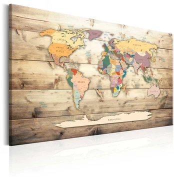 Artgeist Paveikslas - World Map: Colourful Continents