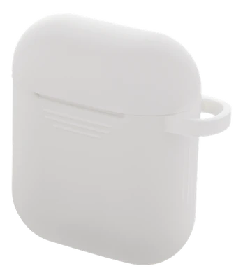 DELTACO AirPods silikono dėklas, baltas / MCASE-AIRPS002